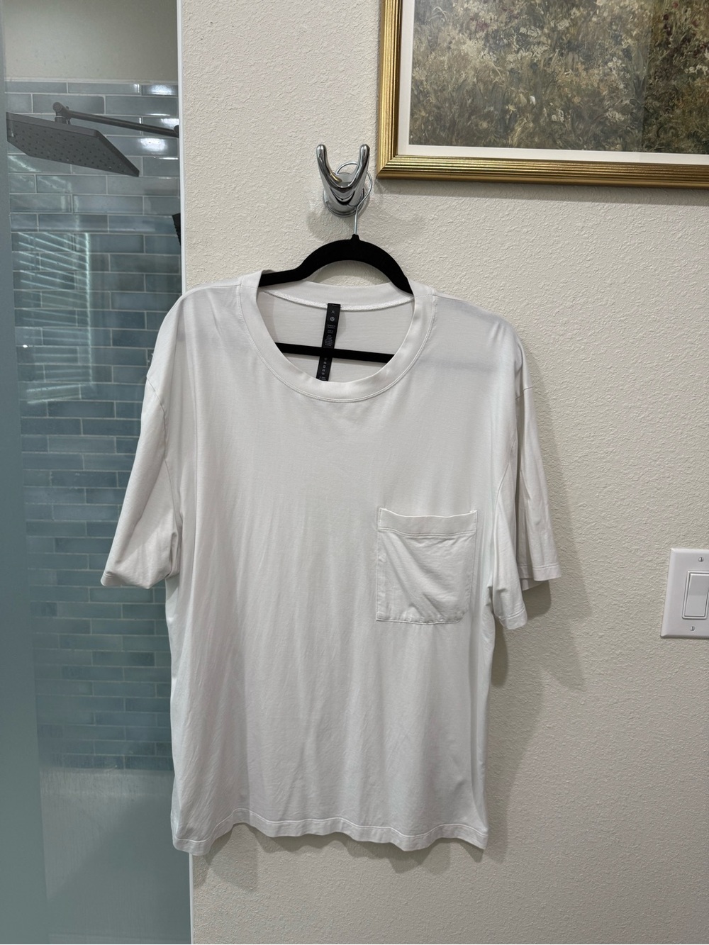Men's Lululemon White Oversized Pocket Tee - XL